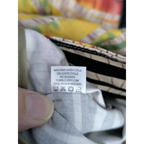 Drapers & Damons XL Multicolor Striped Abstract Jacket zebra strips zip rainbow - Picture 6 of 12